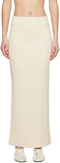 TOTEME Off-White Vented Maxi Skirt