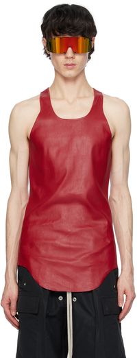 Rick Owens Débardeur rouge à encolure arrondie