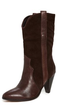 Free People Feather Heel Boots Chocolate 9.5