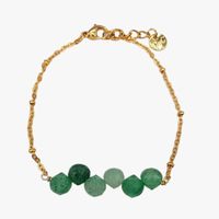 Ginandger - Bracelet aventurine - Taille Unique - Vert