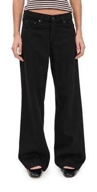 rag & bone Featherweight Saige Full Straight Jeans Black 29