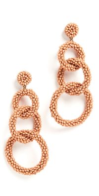 Deepa Gurnani Deepa by Deepa Gurnani Ember Earrings Dusty Pink One Size