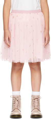Bonpoint Kids Pink Pois Skirt