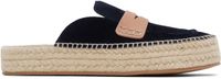 JW Anderson Navy Espadrille Loafer Mules