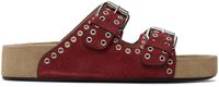 Isabel Marant Red Lennyo Buckle Sandals