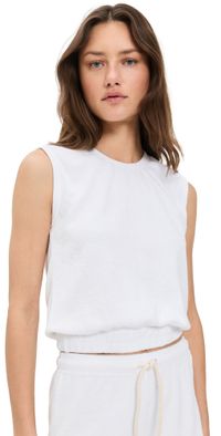 perfectwhitetee Ellie Loop Terry Tank White XS
