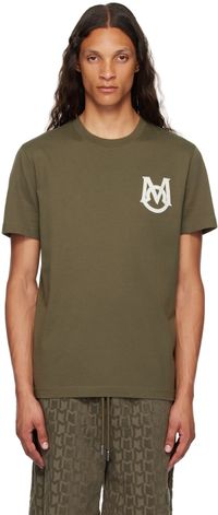 Moncler Khaki Appliqué T-Shirt