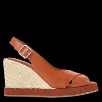 Palomitas By Paloma Barcelo - Sandales compensées en cuir - Taille 41 - Orange