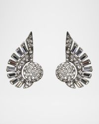 Crystal Deco Clip-On Earrings