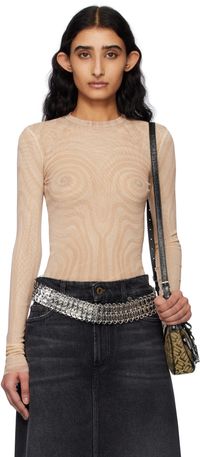 Jean Paul Gaultier Pink 'The Spirale' T-shirt
