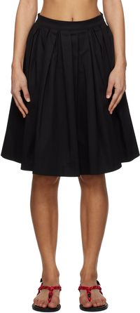 MSGM Minijupe noire à plis