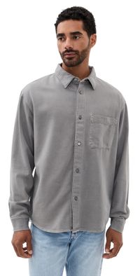 FRAME Long Sleeve Modern Shirt Storm Grey S