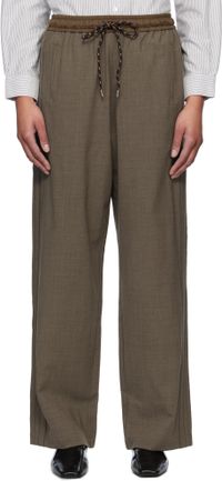 CORDERA Pantalon façon tailleur décontracté taupe