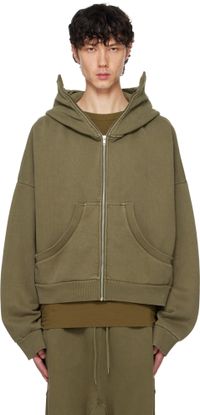 Entire Studios Khaki Full Zip Hoodie