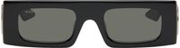 Gucci Black Rectangular Sunglasses