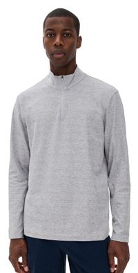 Beyond Yoga Spacedye Terrain Mens Quarter Zip Pullover Silver Mist XL