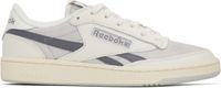 Reebok Classics Off-White & Gray Club C Revenge Vintage II Sneakers