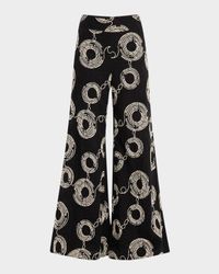 Odette Embroidered Wide-Leg Pants