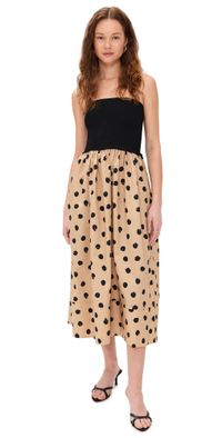 Cara Cara Cynthia Dress Spot Ginger Root L