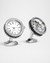 Men's Skeleton Gear and Watch Cufflinks