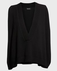 Deep V-Neck Cashmere Vest