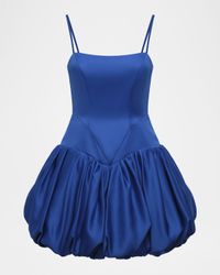 Satin Mini Bubble Dress