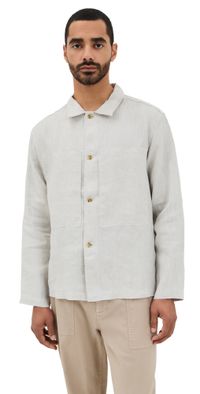 Knickerbocker Mafra Linen Overshirt Taupe XL