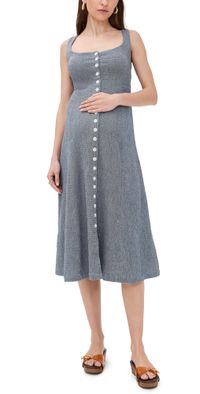 HATCH The Felicity Dress Navy/White 1