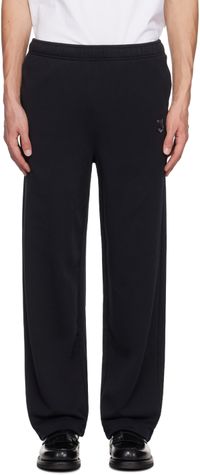 Maison Kitsuné Black Bold Fox Head Patch Sweatpants