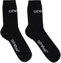 Off-White Black Small Logo Socks