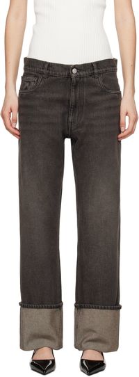 Coperni Black Denim Boyfriend Jeans