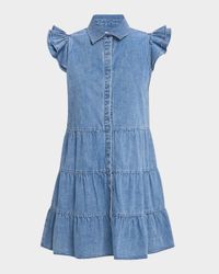 Jem Denim Tiered Mini Dress