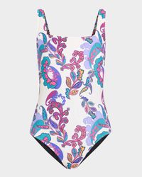 Fatima Reversible Square-Neck One-Piece Swimsuit