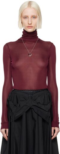 Maison Margiela Burgundy Antistram Bodysuit