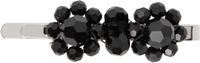 Simone Rocha Black & Silver Mini Flower Hair Clip