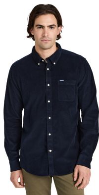 Barbour Ramsey Corduroy Shirt Navy S