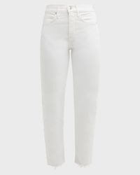 Carly Kick Flare Raw Hem Ankle Jeans