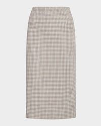 Gardeners Check Pencil Skirt