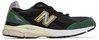 New Balance Black & Green Made in US 990v3 Sneakers