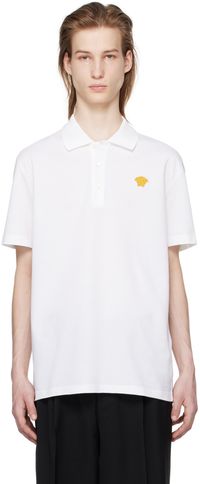 Versace White Medusa Polo