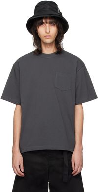 sacai Gray Vented T-Shirt