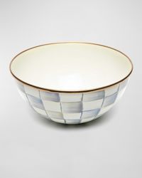 Sterling Check Enamel Everyday Bowl, Small