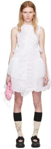 Cecilie Bahnsen White Giselle Minidress