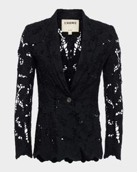 Clementine Eyelet-Embroidered Blazer