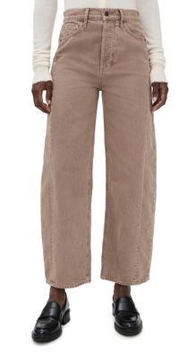 Veronica Beard Jean Ryder High Rise Barrel Leg Jeans Tan Sierra 27