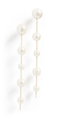 BaubleBar Madeline Earrings Pearl/Gold One Size