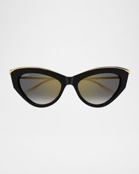 Panthere Acetate & Metal Cat-Eye Sunglasses