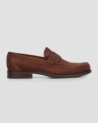 Men's Fort Ricamo Suede Penny Loafers