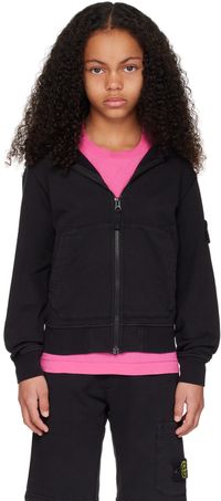 Stone Island Junior Enfant | Pull à capuche 60740 noir