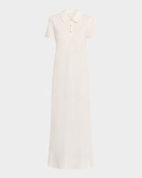 Valenit Short-Sleeve Maxi Polo Dress